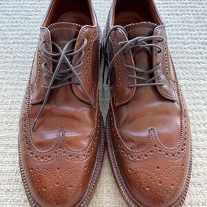 Alden Whiskey Cordovan Leather Wingtip Oxfords